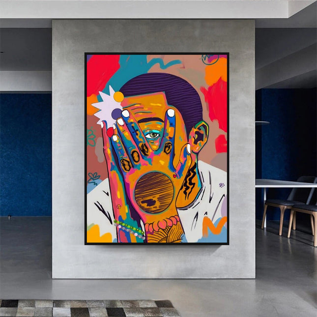 ChandelierDecor - Mac Miller Singer Graffiti Hip Hop Canvas Wall Art