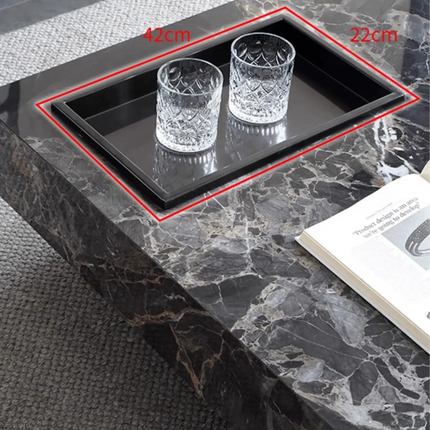 ChandelierDecor-Marble Gloss Coffee Table – Modern European & American Style