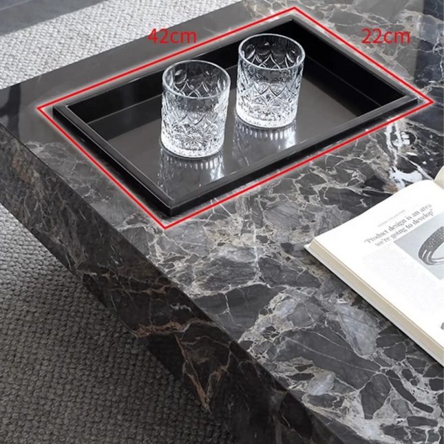 ChandelierDecor - Marble Gloss Coffee Table – Modern European & American Style