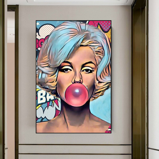 ChandelierDecor - Marilyn Bubble Gum Canvas Wall Art – Find the Perfect Piece