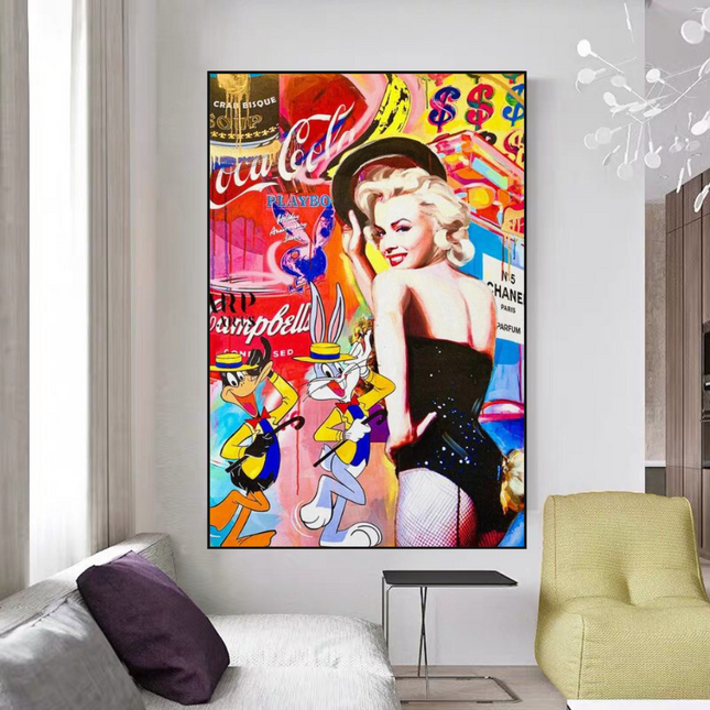 ChandelierDecor - Marilyn Dancer Wall Art: Bugs Bunny – Discover Memorable Art
