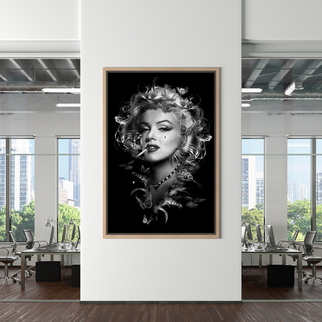 ChandelierDecor - Marilyn Monroe Black n White Canvas Wall Art