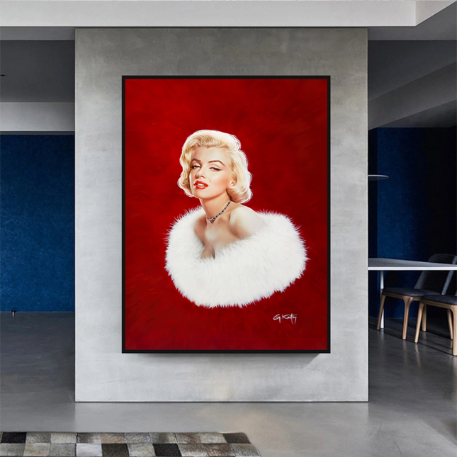 ChandelierDecor - Marilyn Monroe Canvas Poster - High-Quality Artprint