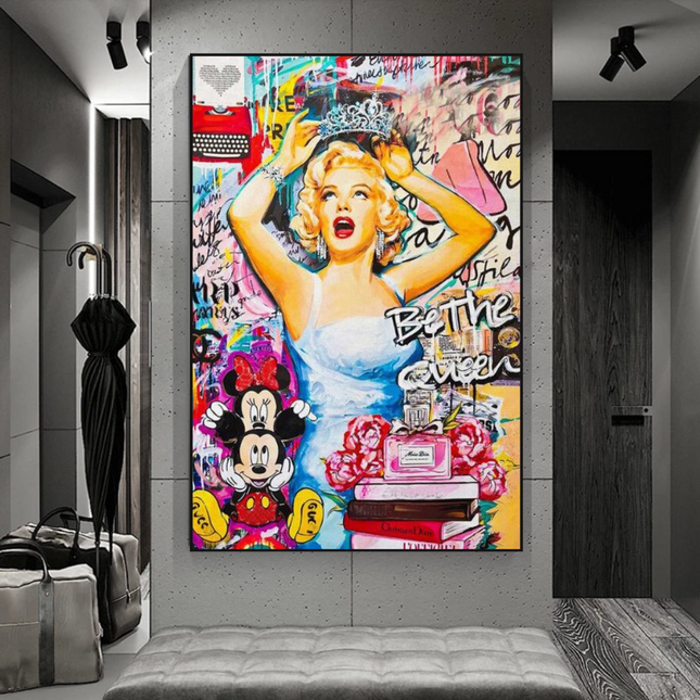 ChandelierDecor - Marilyn Monroe Canvas Wall Art: Be the Queen