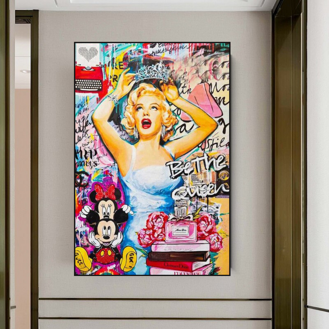 ChandelierDecor - Marilyn Monroe Canvas Wall Art: Be the Queen