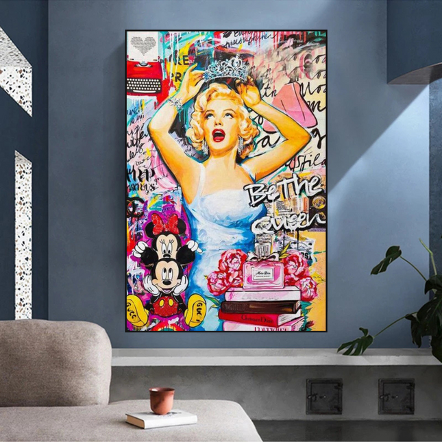 ChandelierDecor - Marilyn Monroe Canvas Wall Art: Be the Queen