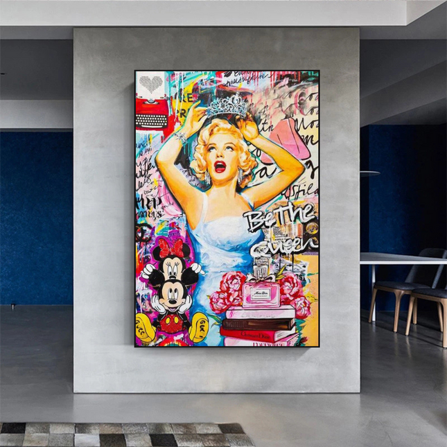 ChandelierDecor - Marilyn Monroe Canvas Wall Art: Be the Queen