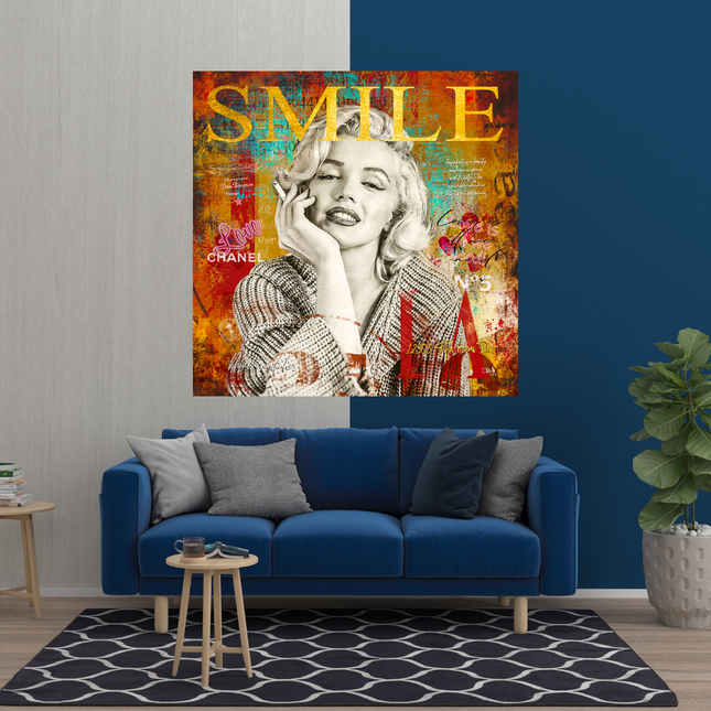 ChandelierDecor - Marilyn Monroe Canvas Wall Art - The Perfect Smile