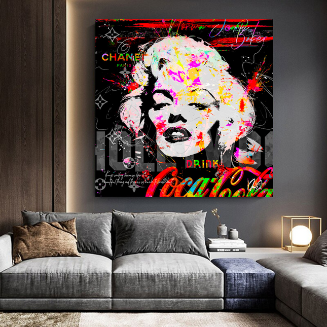 ChandelierDecor - Marilyn Monroe CocaCola Canvas Wall Art - Stunning