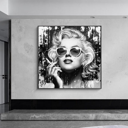 ChandelierDecor - Marilyn Monroe Pop Art: Black and White Collection