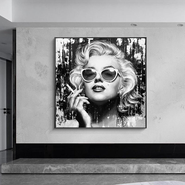 ChandelierDecor - Marilyn Monroe Pop Art: Black and White Collection