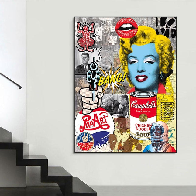 ChandelierDecor - Marilyn Monroe Pop Wall Art: Discover 'Bang'