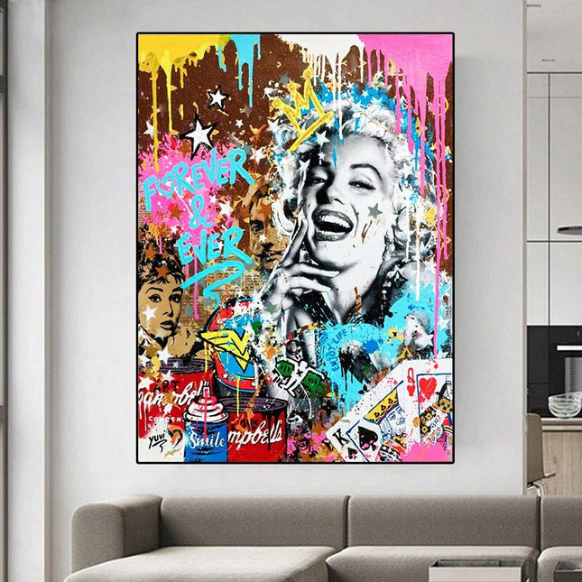 ChandelierDecor - Marilyn Queen Canvas Wall Art: A Captivating Masterpiece