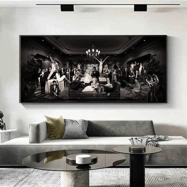ChandelierDecor - Marilyn and Legends Canvas Wall Art: A Timeless Tribute
