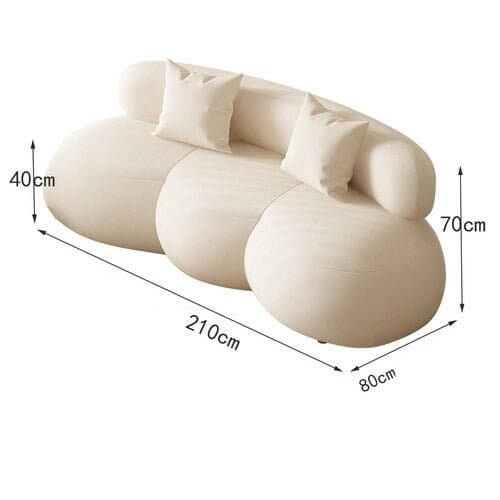 Meubles Curved Bubble Puff Sofa Set - Perfect Addition-Sofa Set