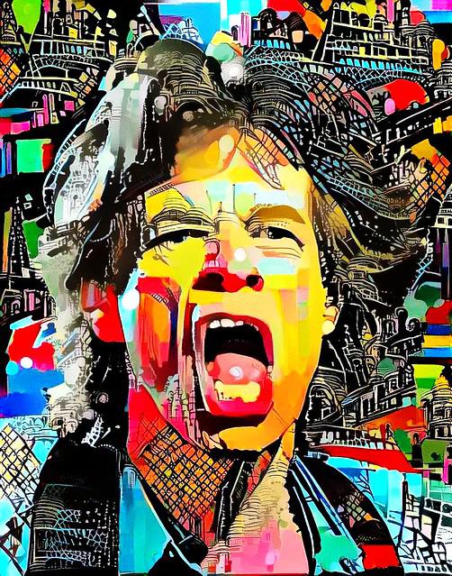 ChandelierDecor - Mick Jagger Canvas Wall Hanging Art