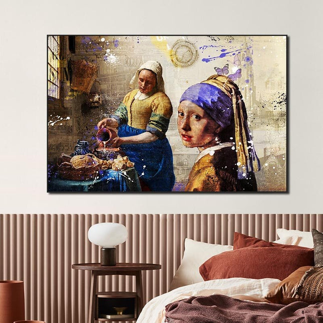 ChandelierDecor - Milkmaid Girl Canvas Wall Art