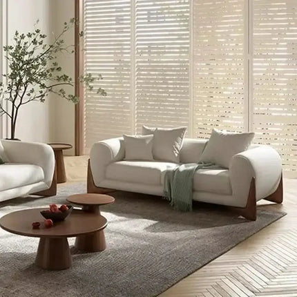 ChandelierDecor-Minimalist Arch Sofa Set – XXL Wood Arches Design