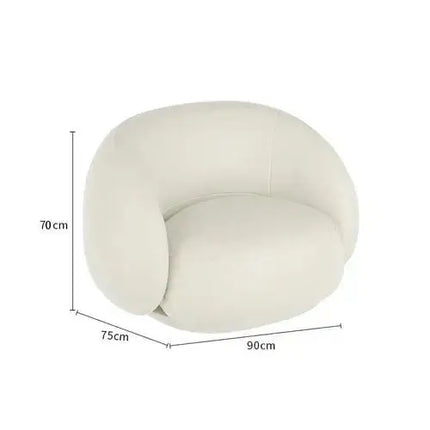 ChandelierDecor-Minimalist Curve Classic Sofa – Elegant Puff Design