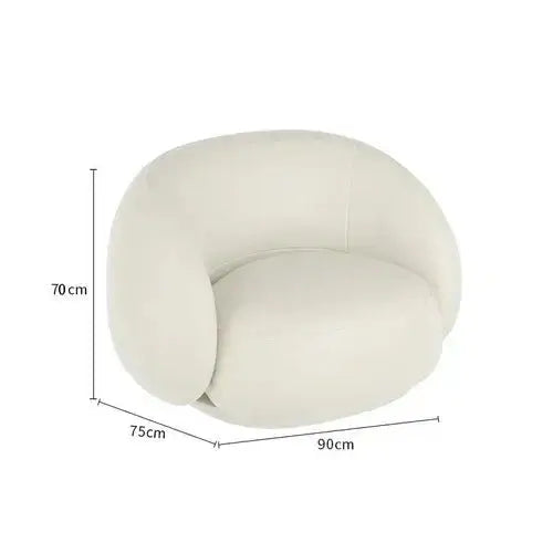 ChandelierDecor - Minimalist Curve Classic Sofa – Elegant Puff Design