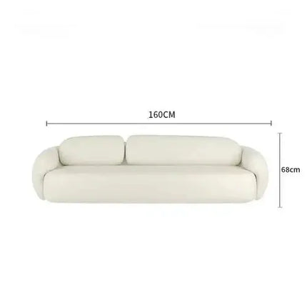 ChandelierDecor-Minimalist Curve Classic Sofa – Elegant Puff Design
