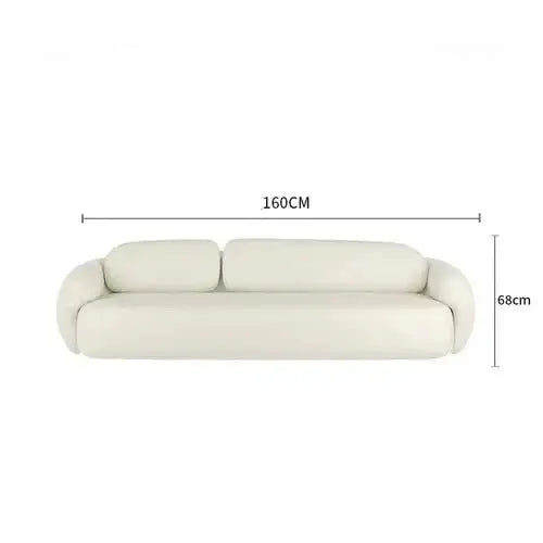 ChandelierDecor - Minimalist Curve Classic Sofa – Elegant Puff Design