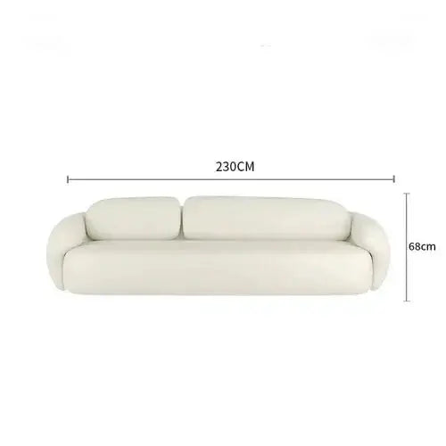 ChandelierDecor - Minimalist Curve Classic Sofa – Elegant Puff Design