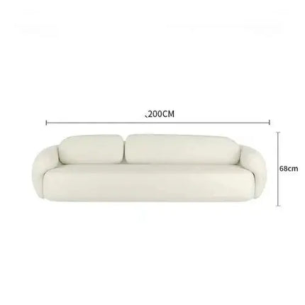 ChandelierDecor-Minimalist Curve Classic Sofa – Elegant Puff Design