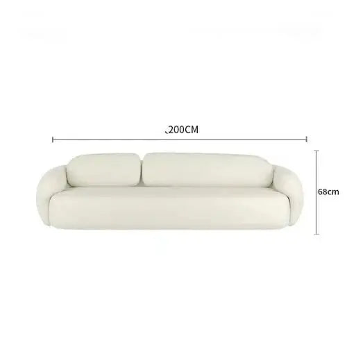 ChandelierDecor-Minimalist Curve Classic Sofa – Elegant Puff Design