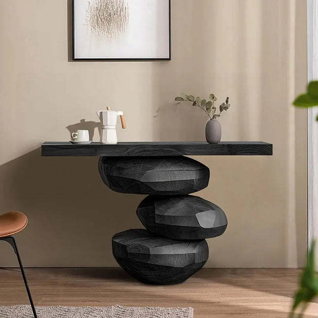 ChandelierDecor - Minimalist Designer Oak Console Table