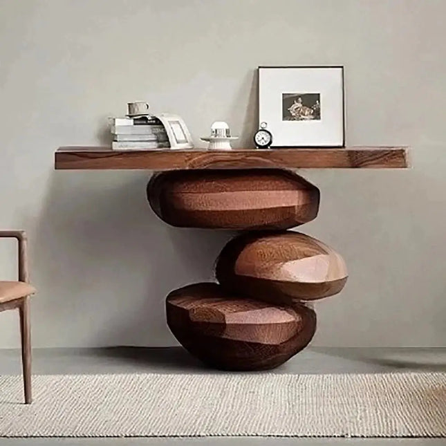 ChandelierDecor - Minimalist Designer Oak Console Table