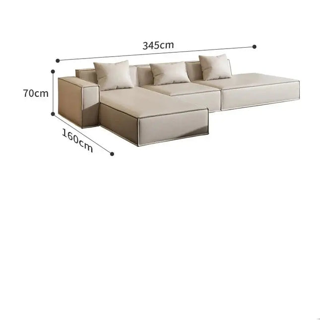 ChandelierDecor-Minimalist Elegance Sofa Set – Tofu Lounge Design