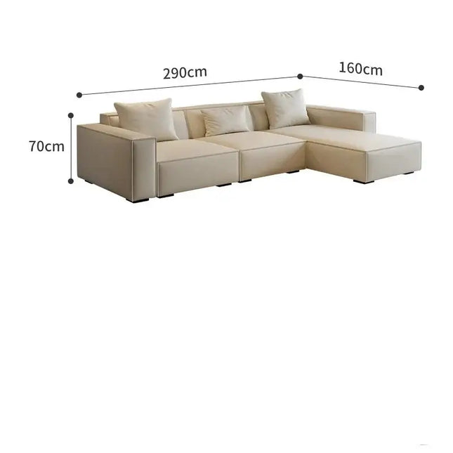 ChandelierDecor-Minimalist Elegance Sofa Set – Tofu Lounge Design