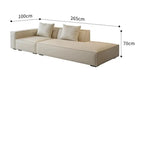 Side Sofa Right - 265cm