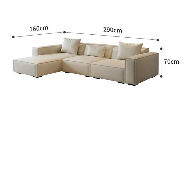 ChandelierDecor-Minimalist Elegance Sofa Set – Tofu Lounge Design