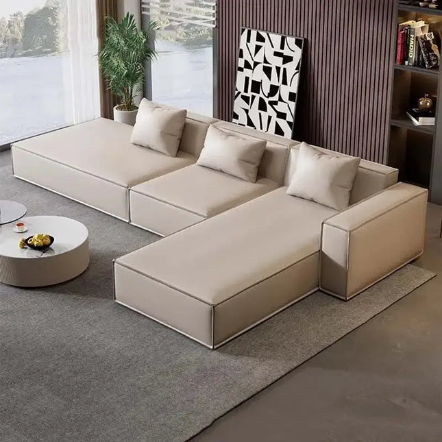 ChandelierDecor-Minimalist Elegance Sofa Set – Tofu Lounge Design