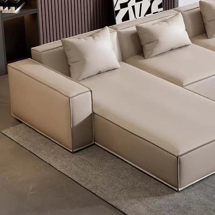 ChandelierDecor-Minimalist Elegance Sofa Set – Tofu Lounge Design