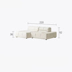 Corner Sofa - 210cm Right