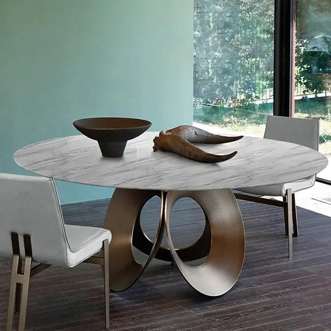 ChandelierDecor - Minimalist Marble Dining Table – Dining Room