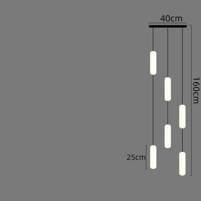 Tubes: Staircase Chandelier - Exquisite Lighting Solution
