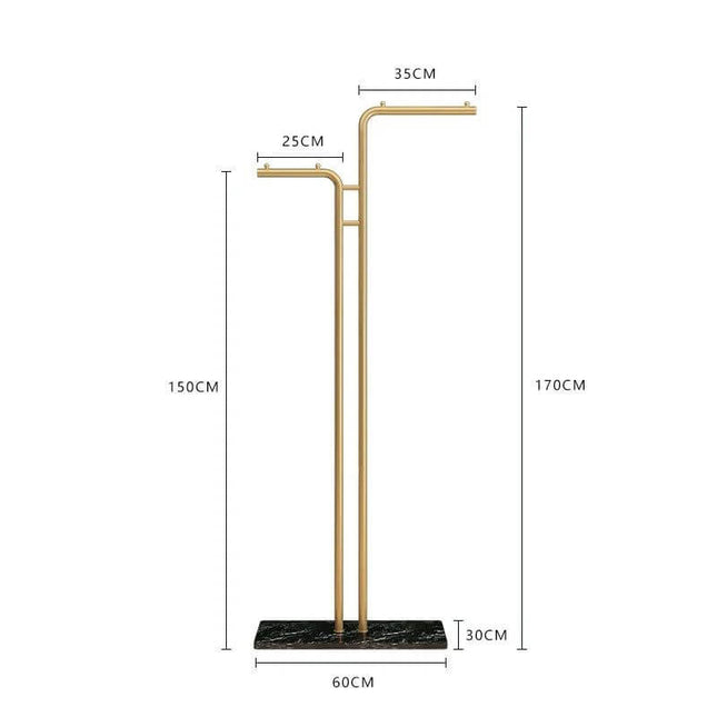 ChandelierDecor - Minimalistic Rod Clothes Coat Hanging Rail Rack