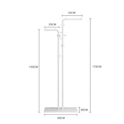 ChandelierDecor - Minimalistic Rod Clothes Coat Hanging Rail Rack