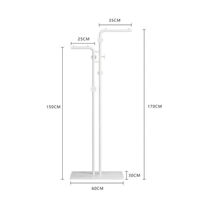 ChandelierDecor - Minimalistic Rod Clothes Coat Hanging Rail Rack
