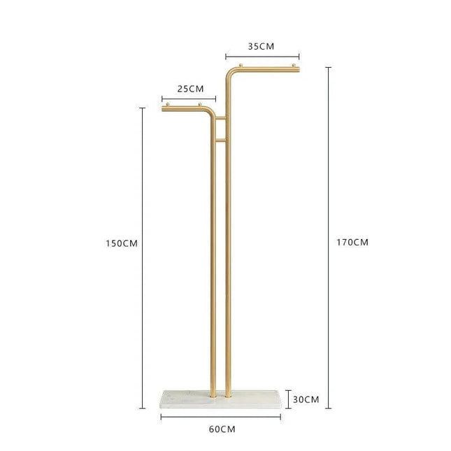 ChandelierDecor - Minimalistic Rod Clothes Coat Hanging Rail Rack