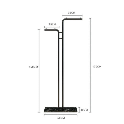 ChandelierDecor - Minimalistic Rod Clothes Coat Hanging Rail Rack