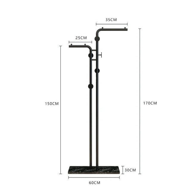 ChandelierDecor - Minimalistic Rod Clothes Coat Hanging Rail Rack