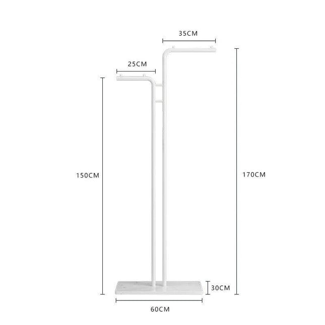 ChandelierDecor - Minimalistic Rod Clothes Coat Hanging Rail Rack