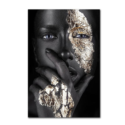 ChandelierDecor - Modern African Art Woman Canvas Wall Art