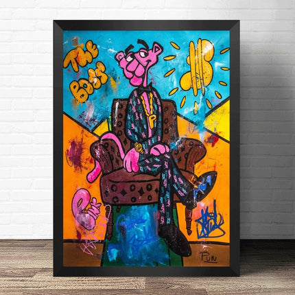 ChandelierDecor - Modern Cartoon Charm - Pink Panther Poster