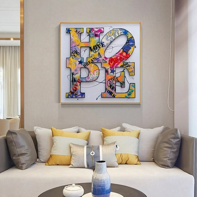 ChandelierDecor - Modern Graffiti Art Canvas Painting - Inspirational Home Decor